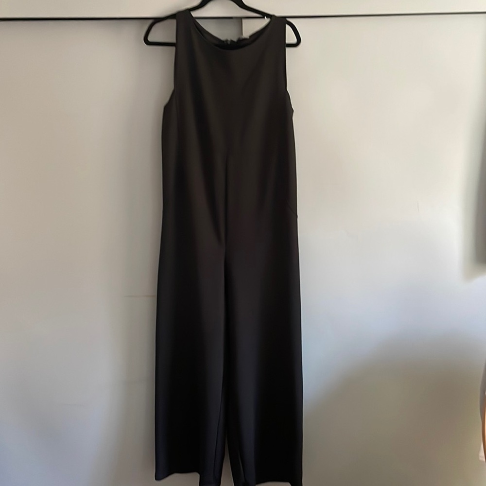Zara Collection black romper with zipper back.Super light fabric,flattering fit.